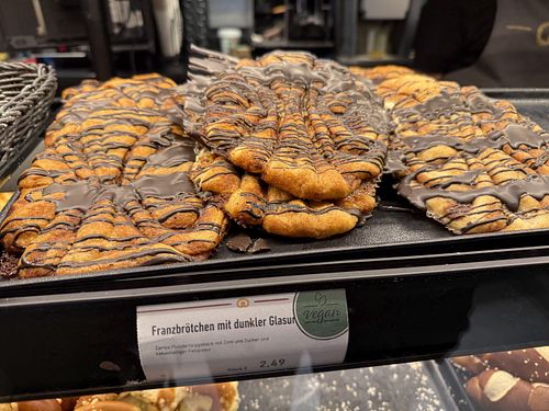 vegan flattened croissant  at Kamps - Hbf in Bremen