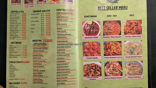 Menu at Indian Food Delhi 6 in Penida Island