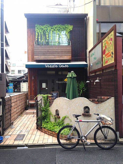 Entrance of the Veggie Cafe. at Veggie Cafe in Kyoto
