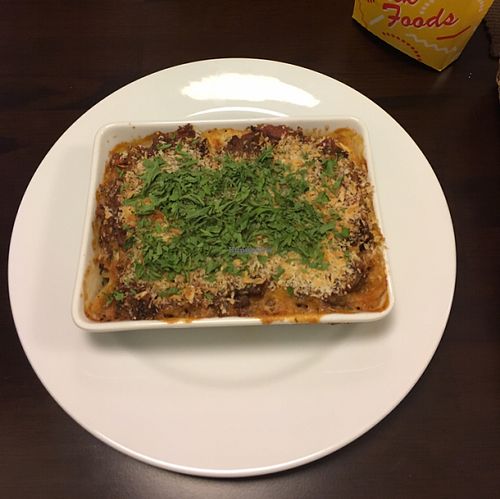 veggie lasagna  at Veggie Cafe in Kyoto