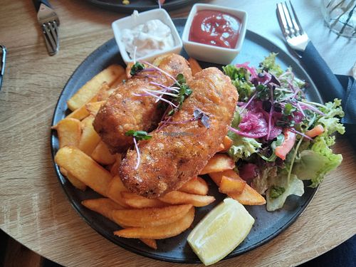 Vish & chips at Kiwi Corner  in Mainz