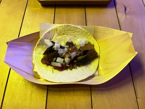 Vegan tacos   at The Fire Bar in Osaka