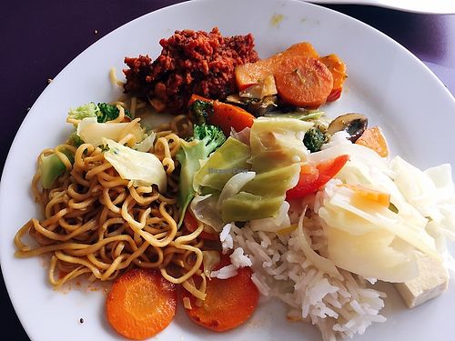 mixed buffet plate at Cafe Gleichklang in Hannover