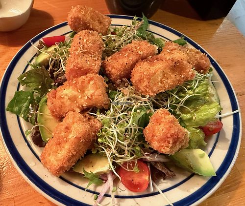 Fried tofu salad at Sushi Nori - すし典 in Matsumoto