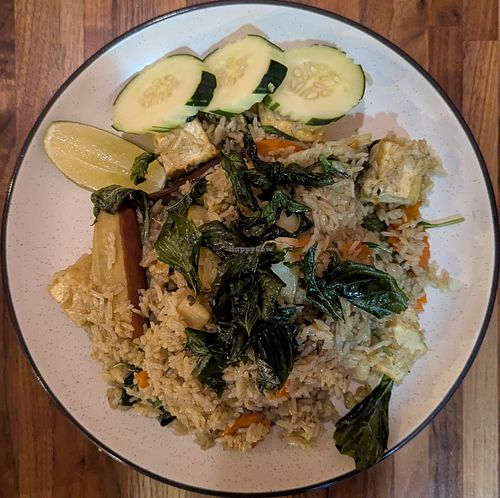 Green Curry Fried Rice at Sanae Thai Eatery in Portland