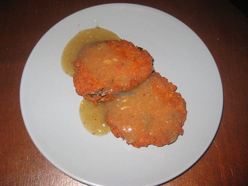 Patties for starters (vegan) at Thai Box Food in Prague