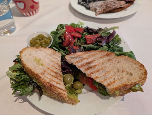 Vegan Panini at Cake's Cafe in Santa Fe