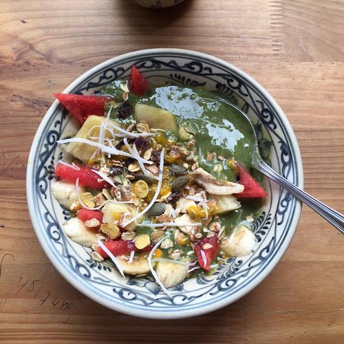 Our Breakfast Ball: musli, mixed fruits, Yogurt (with vegan option): 70k at Zenith in Hanoi