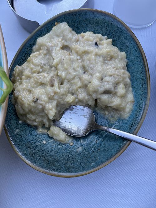Eggplant saladd  at Tarihi Park Adana Kebapçısı in Istanbul