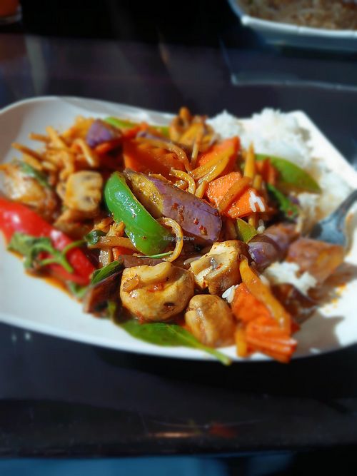Spicy eggplant at Mai Thai Cuisine in Smithfield