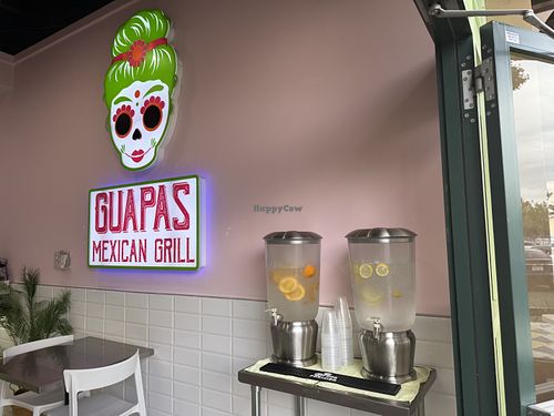 Water station, highly appreciated   at Guapas Mexican Grill in Menlo Park