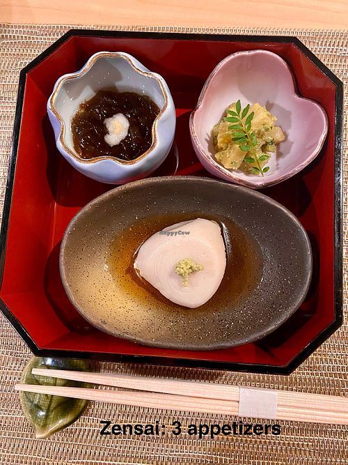 Zensai 3 cold appetizer   at Eigikutei in Los Angeles