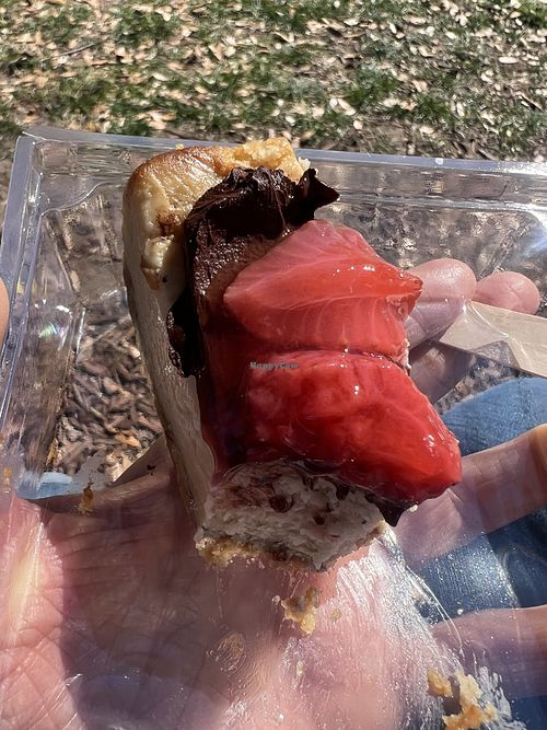 Cheezcake yummmmm  at EarthFed in Savannah