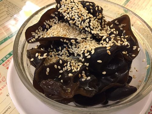 Wood ear fungus in Ma La spicy sauce at Jade Vegetarian - Jane Heart in Kowloon