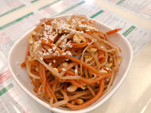 Bean sprouts in sweet and sour sauce at Jade Vegetarian - Jane Heart in Kowloon