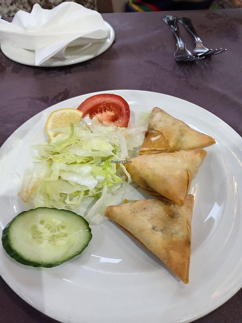 Vegetable Samosa at Whitley Bay Tandoori in Whitley Bay