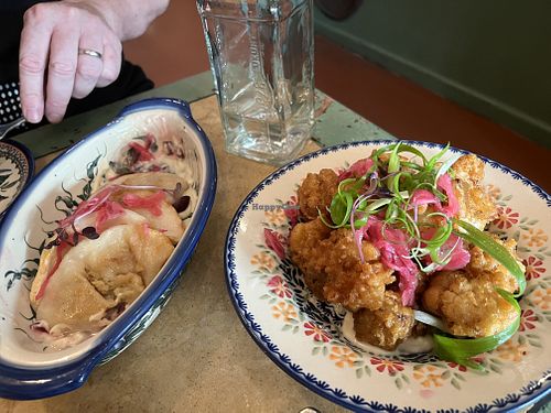 Potato & Onion Pierogi and Dzialka Salad  at Borsch, Vodka & Tears in Windsor