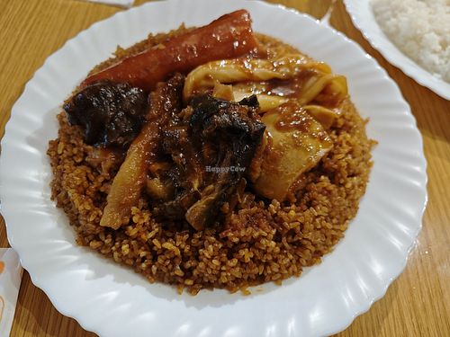 Thiebou diene with vegetables at Dakar Senegalese Restaurant in Madrid