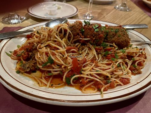 4 “balls” served but I ate one already. I was hungry!  at Brandywine in Windham