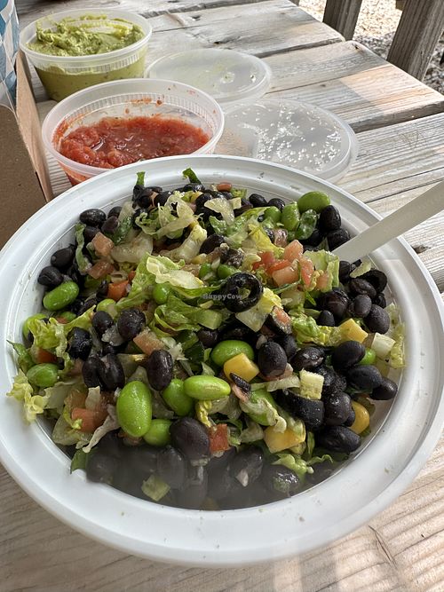Mexican salad without cheese  at Pico's Taco Shack in Brewster