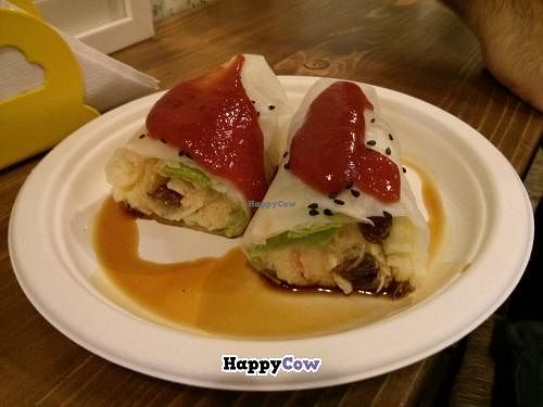 Autumn Rolls: such as a spring rolls 'almost' raw, really delicious! at L'albero Di Carote in Rocca Di Papa