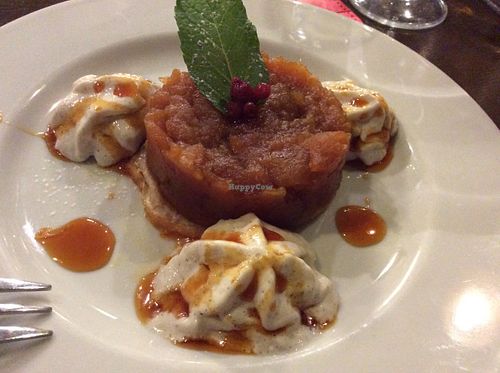 Delicious apple dessert  at Le Potager du Marais - Saint Paul in Paris