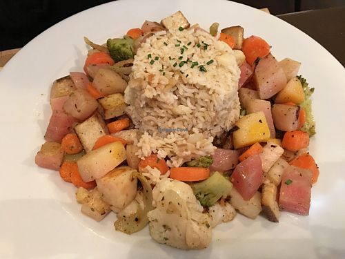 vegetables and rice at Le Potager du Marais - Saint Paul in Paris