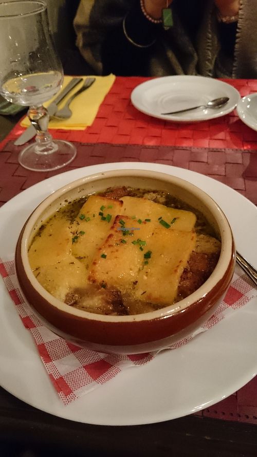 French onion soup at Le Potager du Marais - Saint Paul in Paris
