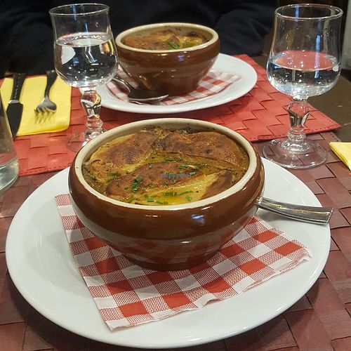 French onion soup at Le Potager du Marais - Saint Paul in Paris