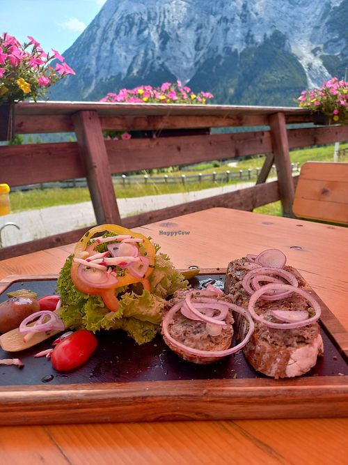 Schmalzbrot vegan at Hämmermoosalm in Leutasch