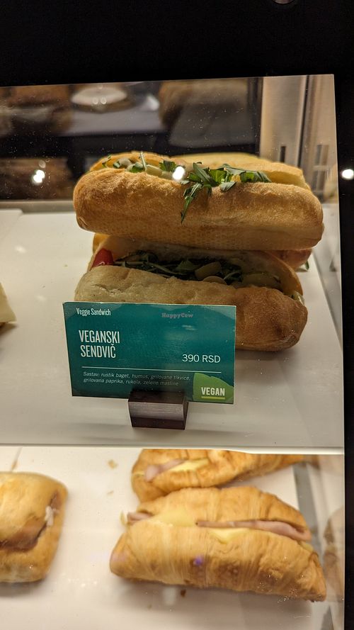 Vegan sandwich at Starbucks - UŠĆE Shopping Center in Belgrade