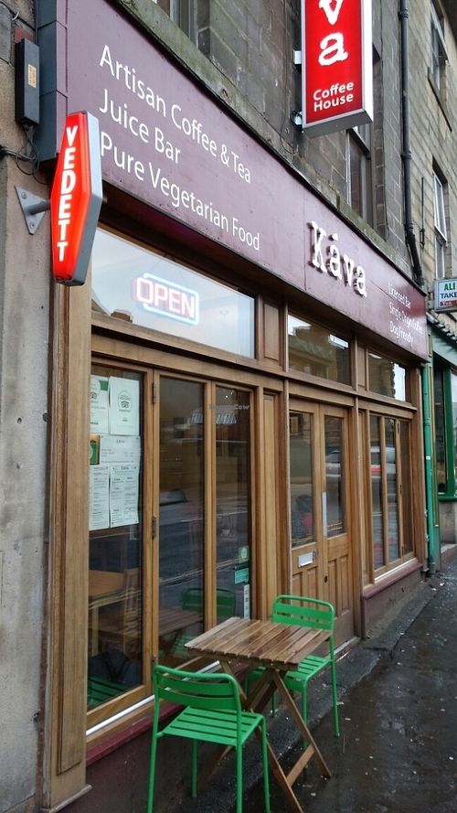 outside at Kava in Todmorden