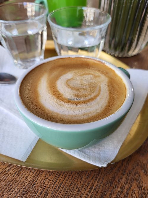 Oat cappucino at MOJI Café in Mikulov
