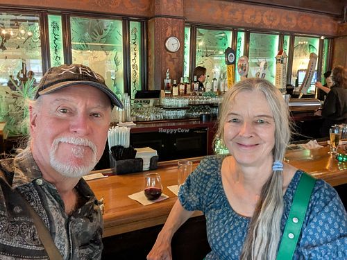 Pre dinner drinks 😃 at Old Faithful Inn Dining Room in Yellowstone National Park