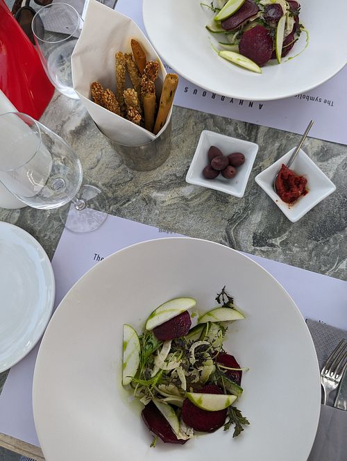 First course at Anhydrous in Santorini