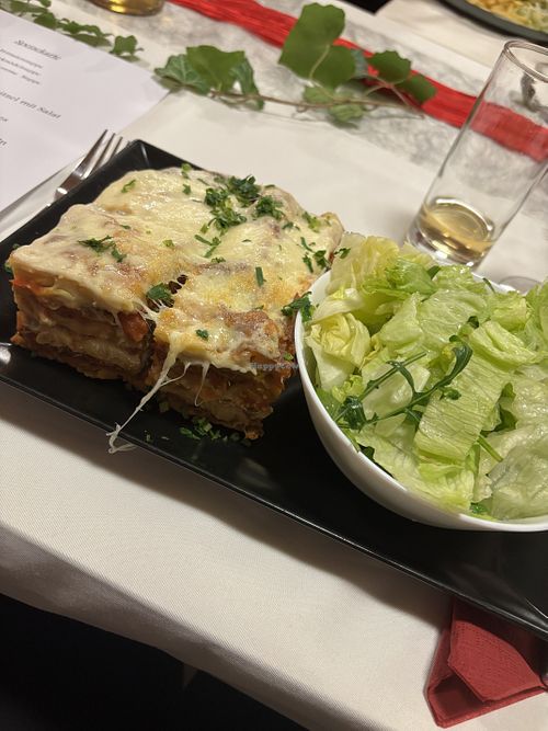 Vegetable Lasagna with salad  at Siebenhirtnerhof in Siebenhirten
