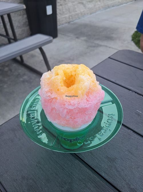 Mango-Guava shaved ice at Tropical Sno in Appleton