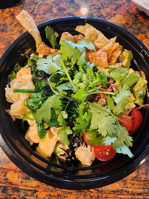 Build your own poke bowl with tofu at Mikado Grill & Sushi in York