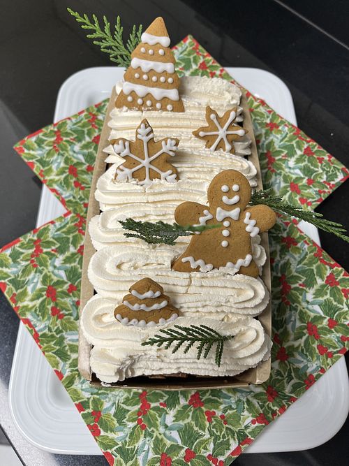 Holiday cake   at Bleu Neige Vegan Patisserie  in New York City