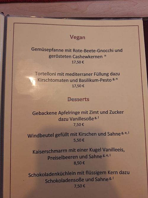 Vegane Optionen :) at Restaurant Knurrhahn in Trassenheide