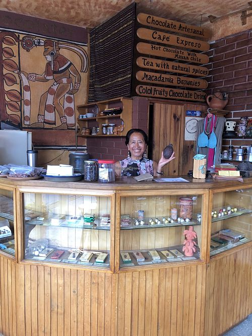 Dina's brownies are the best I've ever had in my life. They're dreamy!   at Dina's Chocolates in Panajachel