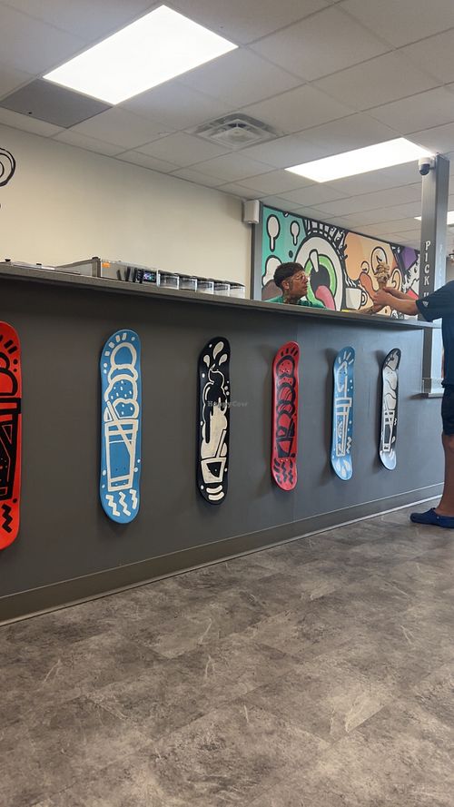 Store interior  at Smoove Ice Cream Bar in Saskatoon