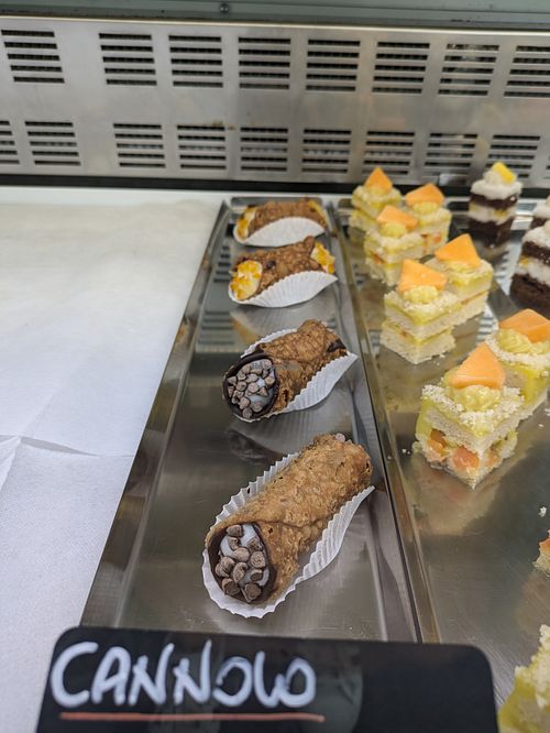 Sicilian Cannoli at 100% Bio Lab in Rome