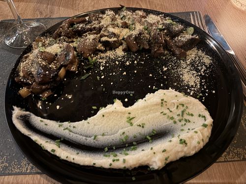 Mushrooms with puree  at Colombo Kitchen & Bar in Crete