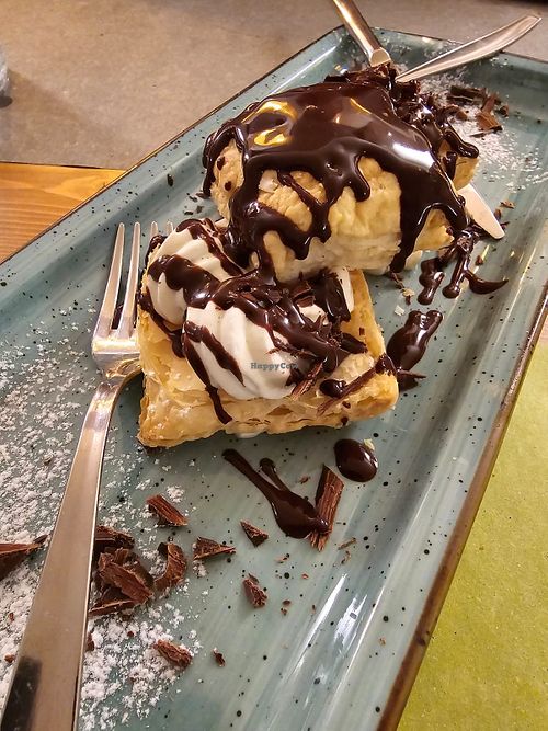 Millefoglie vegan at Pizzeria Sottoriva in Ponte Di Piave