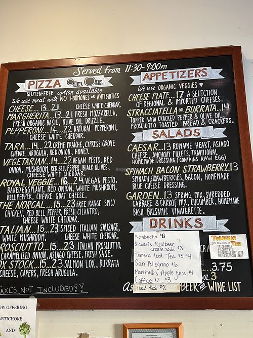 Menu   at The Lost Frenchman in Redway