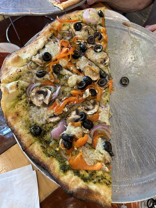 Vegetarian with no cheese and garlic sauce added   at The Lost Frenchman in Redway