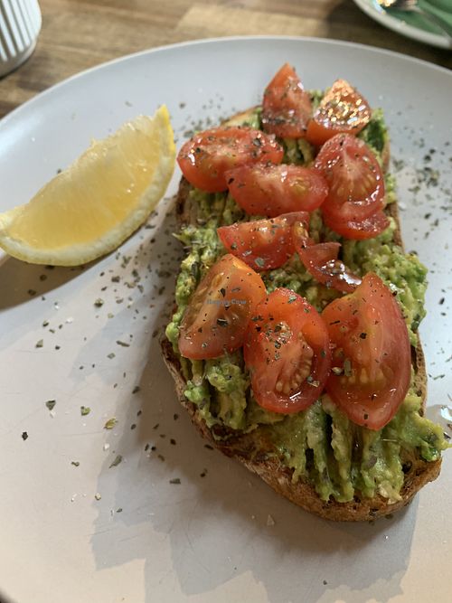 Avo on toast   at Bohäus Cafe  in Sydney