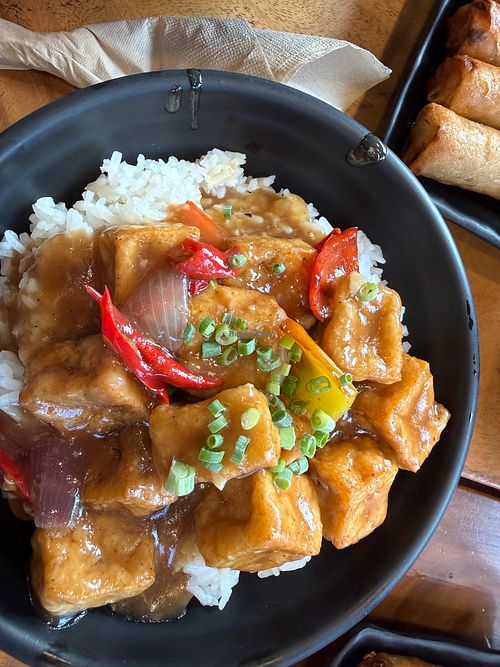 Tofu sisig at Island Bowls Boracay in Boracay