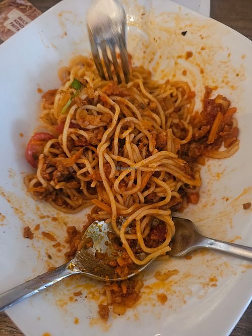 Vegan bolognese at Vapiano - Praterstrasse in Vienna